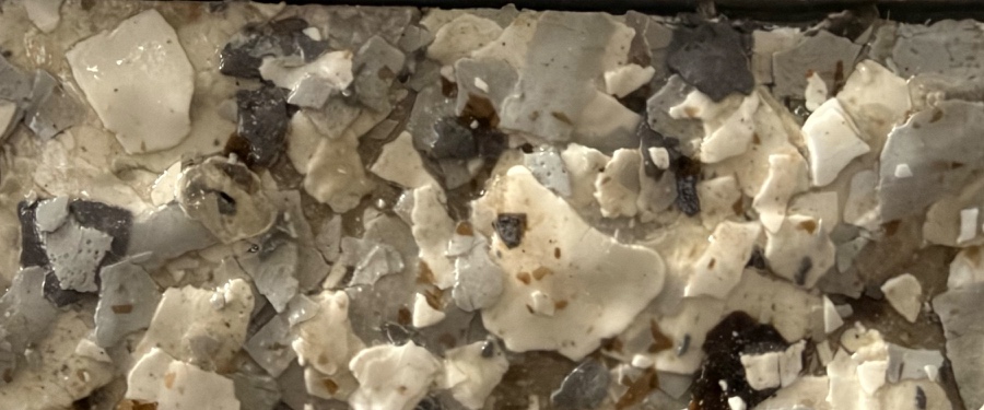 Arctic Flake, GRF-01, Granite Flakes finish