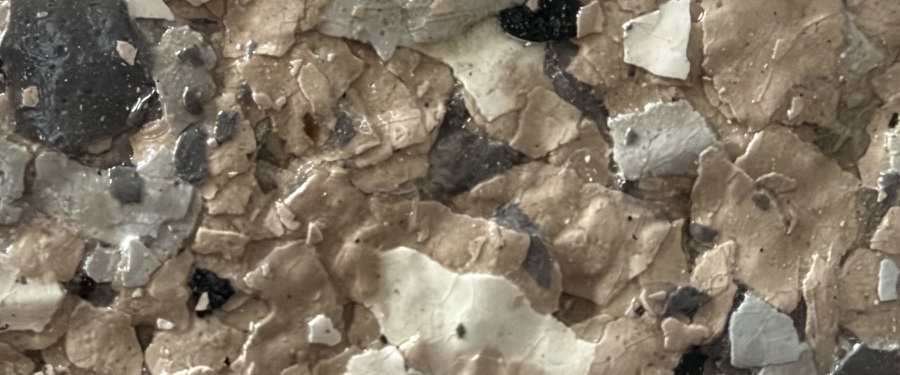 Pewter Mosaic, GRF-08, Granite Flakes finish
