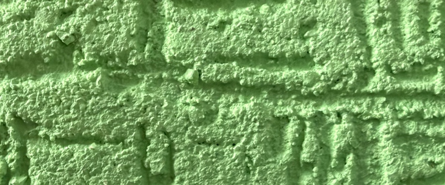 Lime Crosshatch, SRF-08, Scratch & Ruff finish